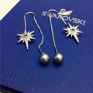Swarovski Star Pearl Earring